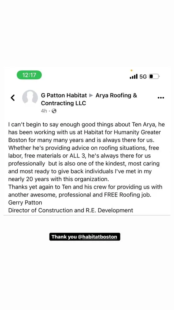 Slide of Arya Roofing & Contracting