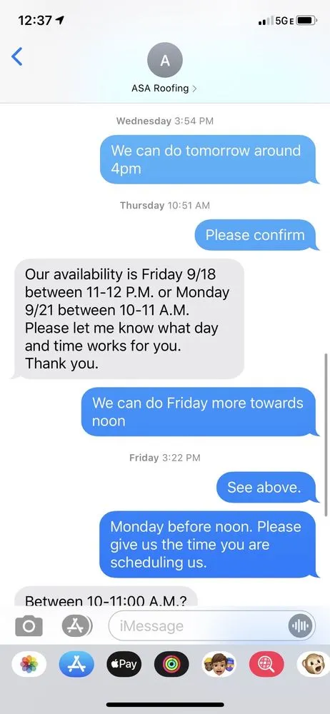 Slide of ASA Roofing