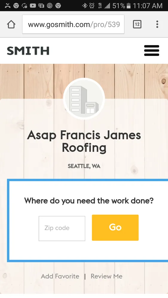 Slide of Asap Francis James Construction