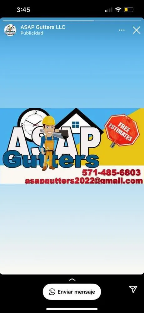 Slide of ASAP Gutters