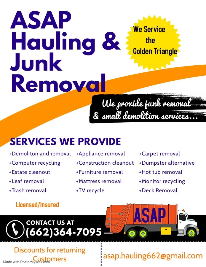 Slide of ASAP Hauling and Junk Removal