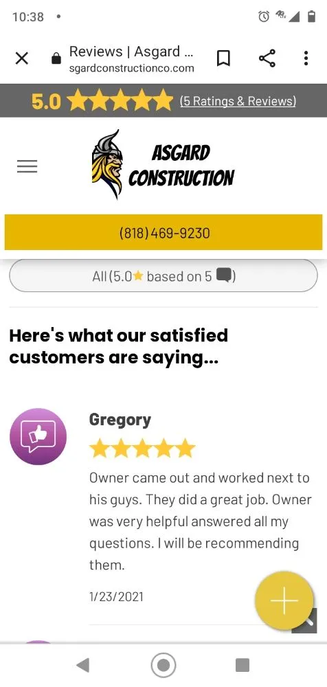 Slide of Asgard construction