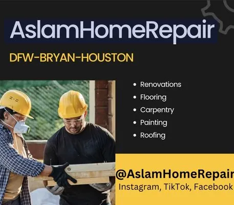 Aslam Home Repair Logo