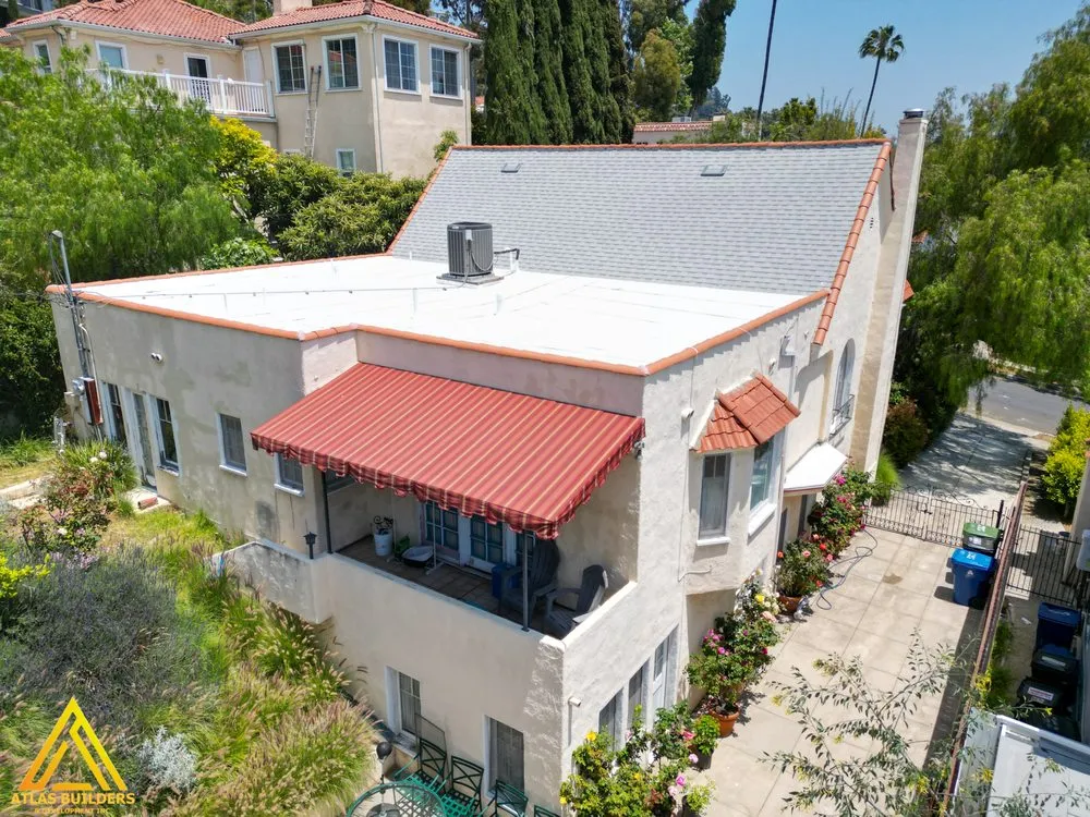 Professional residential roofing service for homes in Encino, CA by Atlas Builders and Development Inc
