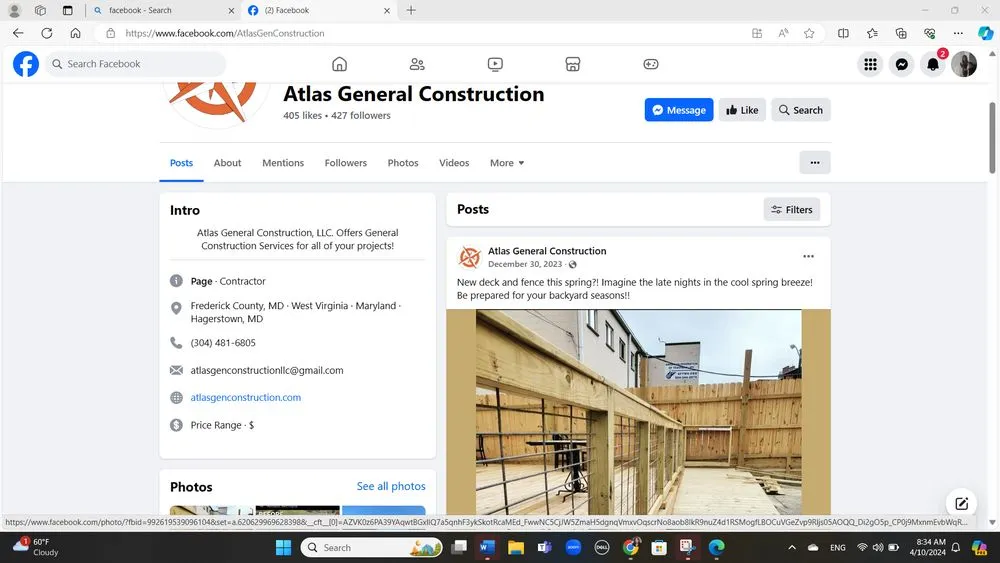 Slide of Atlas General Construction
