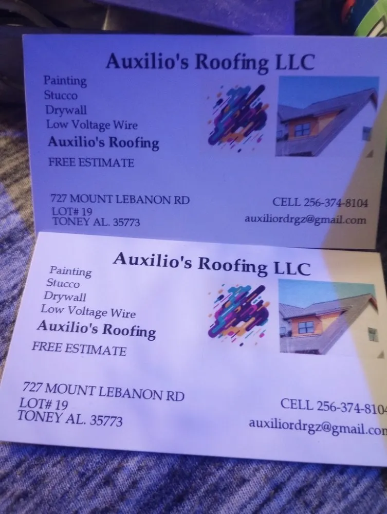 Top-rated roof leak repair after storm damage across Toney, AL - Auxilio's roofing