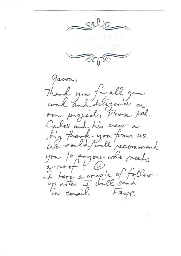 Slide of Avalon Roofing