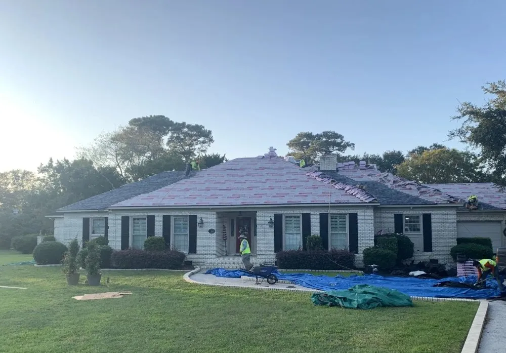 Expert flat roof repair for residential properties in Johns Island, SC by Axis Construction