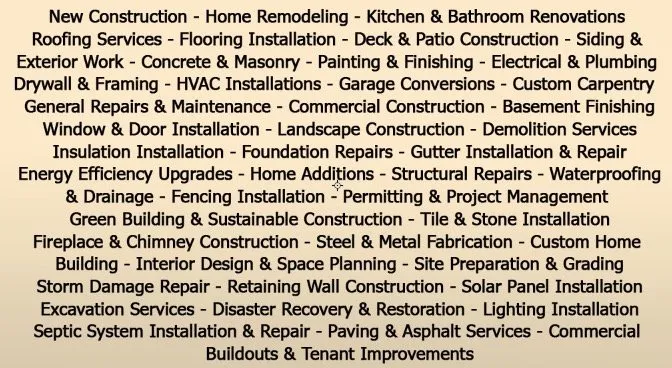 Slide of Axtion General Contractor