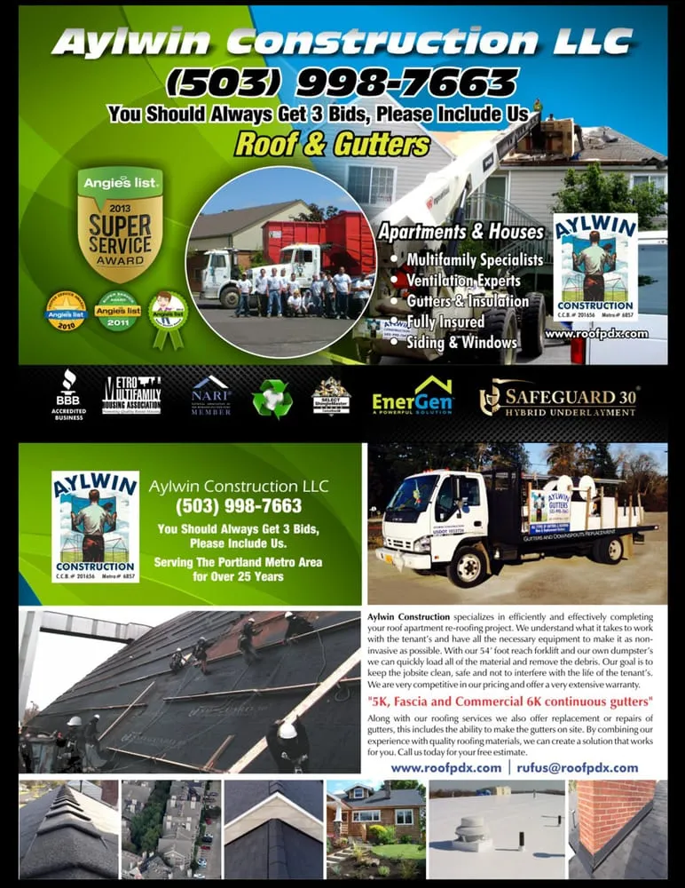 Slide of Aylwin Construction