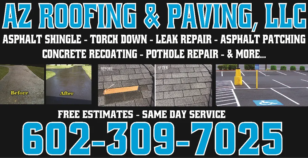 Slide of Az roofing and paving
