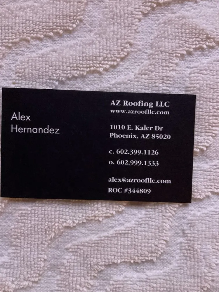 Slide of AZ Roofing