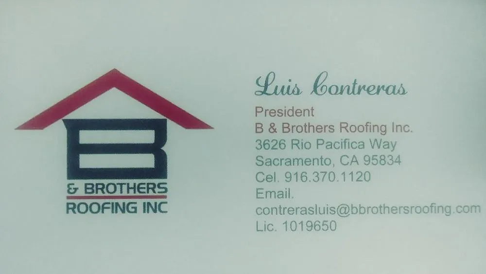 Slide of B & Brothers Roofing