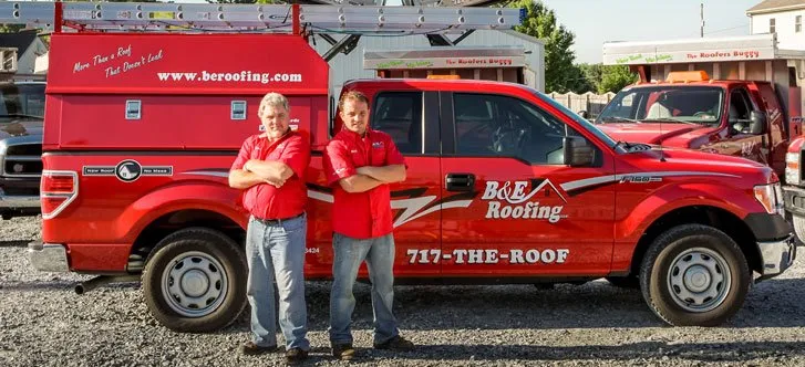 Slide of B & E Roofing