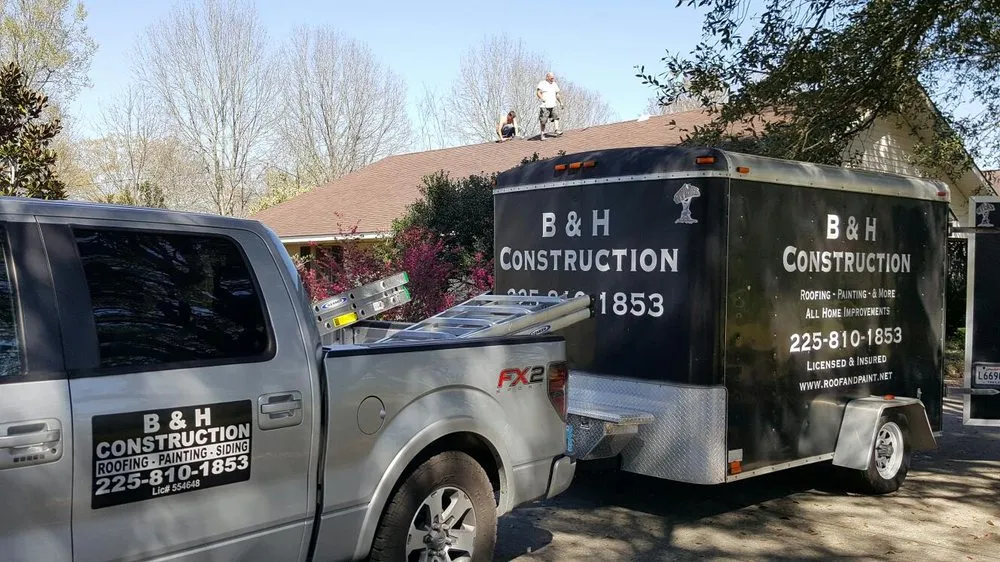 Top-rated roof leak repair after storm damage across Prairieville,, LA - B & H Construction