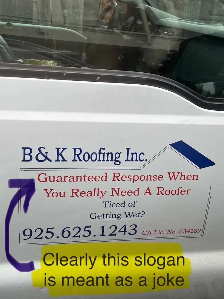 Slide of B & K Roofing