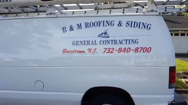 B & M Roofing & Siding Contractors Logo