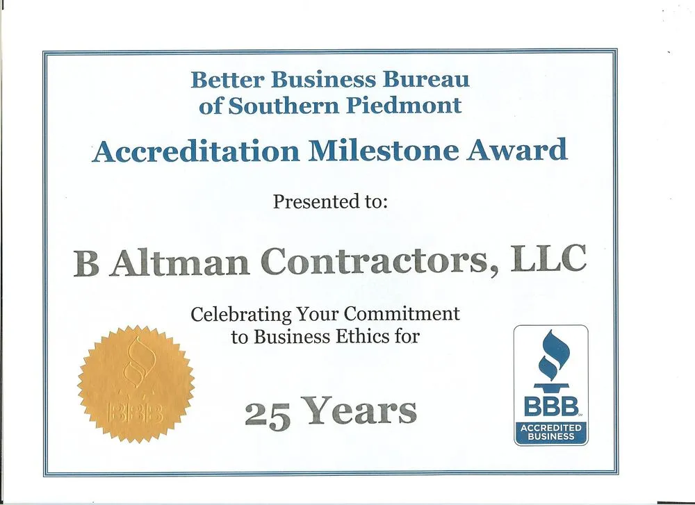 Slide of B Altman Contractors