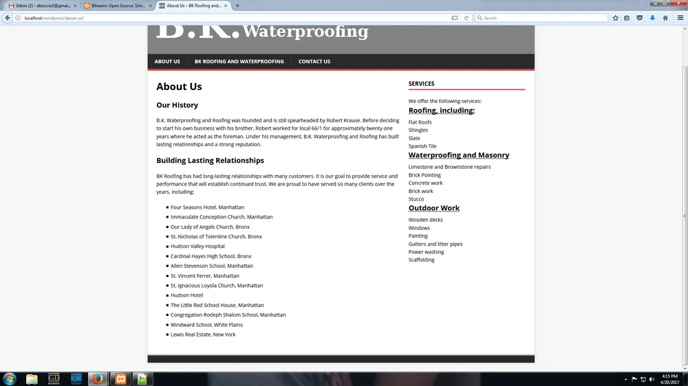 Slide of B K Roofing & Waterproofing