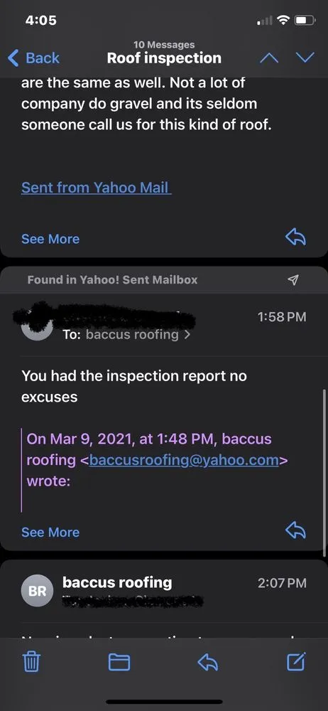 Slide of Baccus Roofing