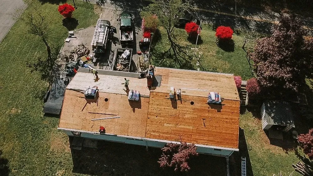 Licensed storm damage roof repair after storm damage in Forest Hill, MD by Backroad Builds