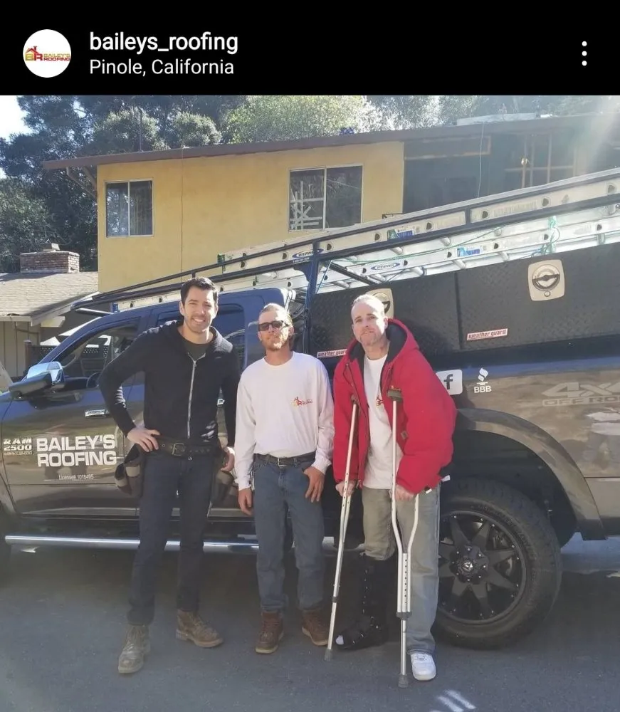 Slide of Bailey's Roofing