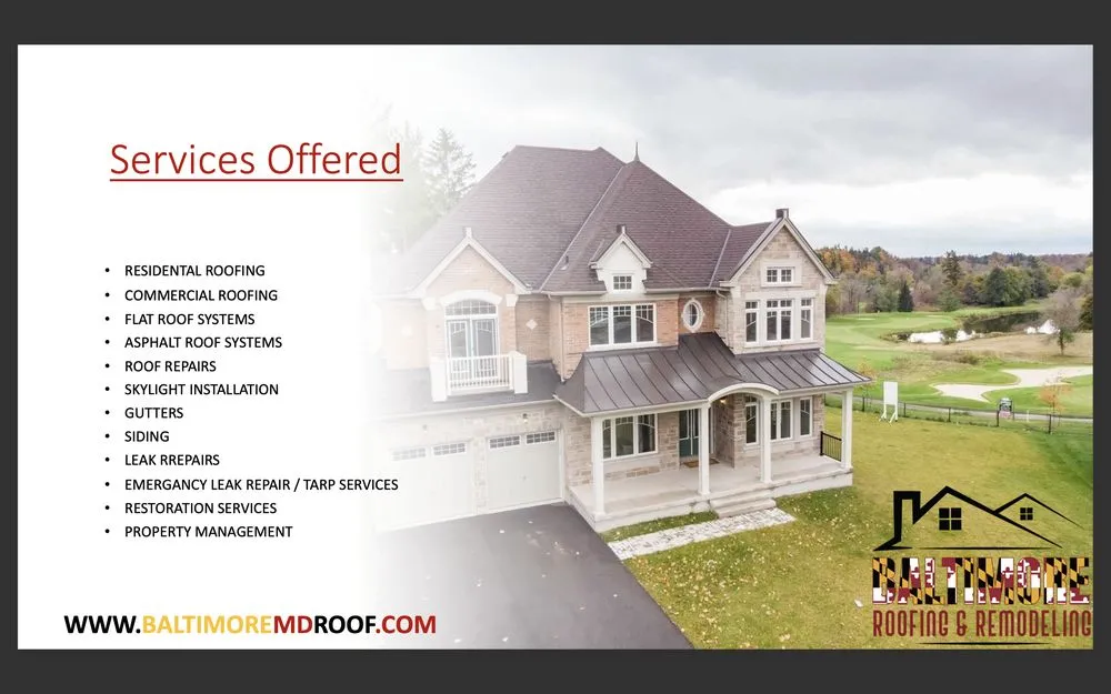 Emergency shingle roofing service experts serving Nottingham, MD - Baltimore Roofing and Remodeling
