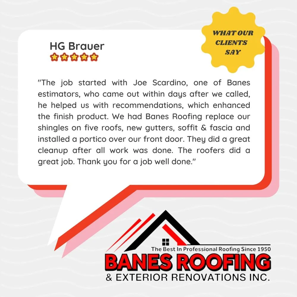 Slide of Banes Roofing