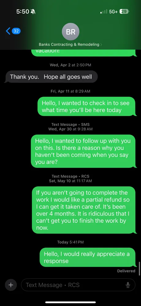 Slide of Banks Contracting & Remodeling