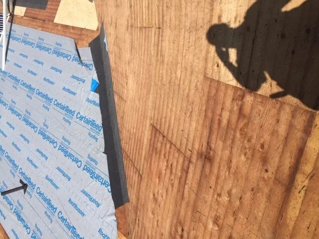 Slide of Bardi's Construction Up On The Roof