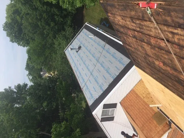 Slide of Bardi's Construction Up On The Roof