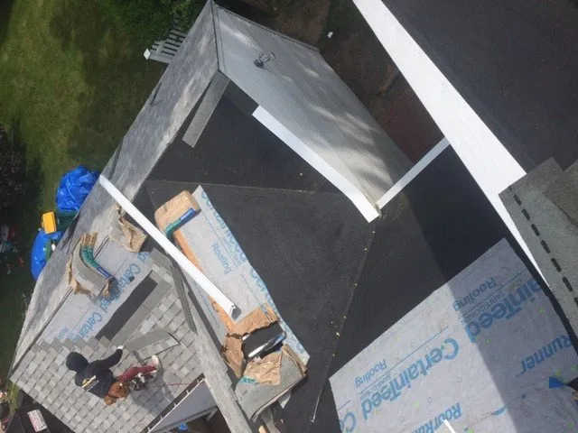 Slide of Bardi's Construction Up On The Roof