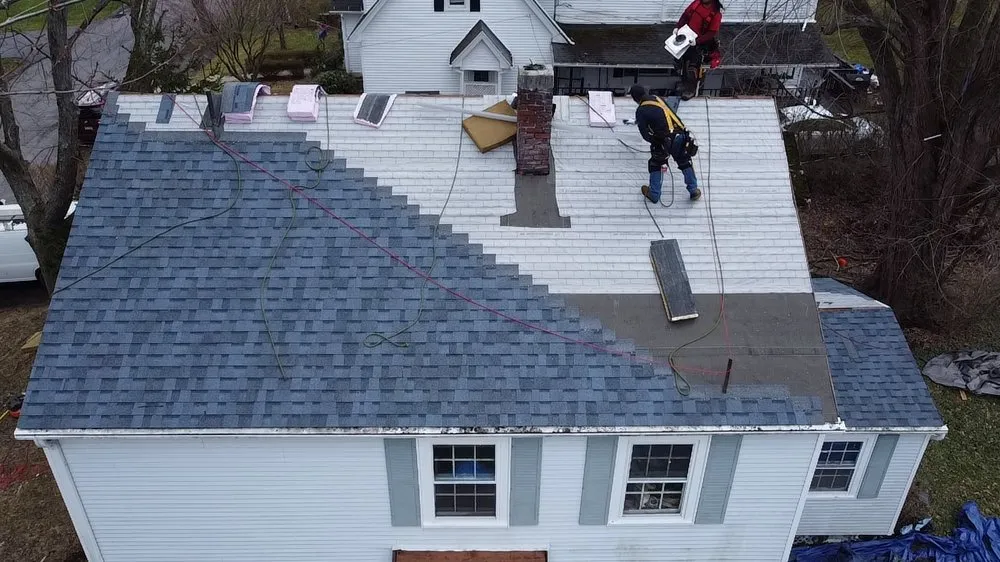 Professional storm damage roof repair for fast service in Elmhurst Township, PA by Barletta Home Improvement