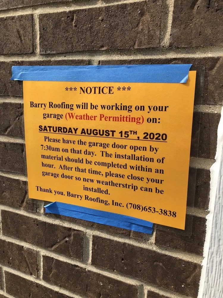 Slide of Barry Roofing