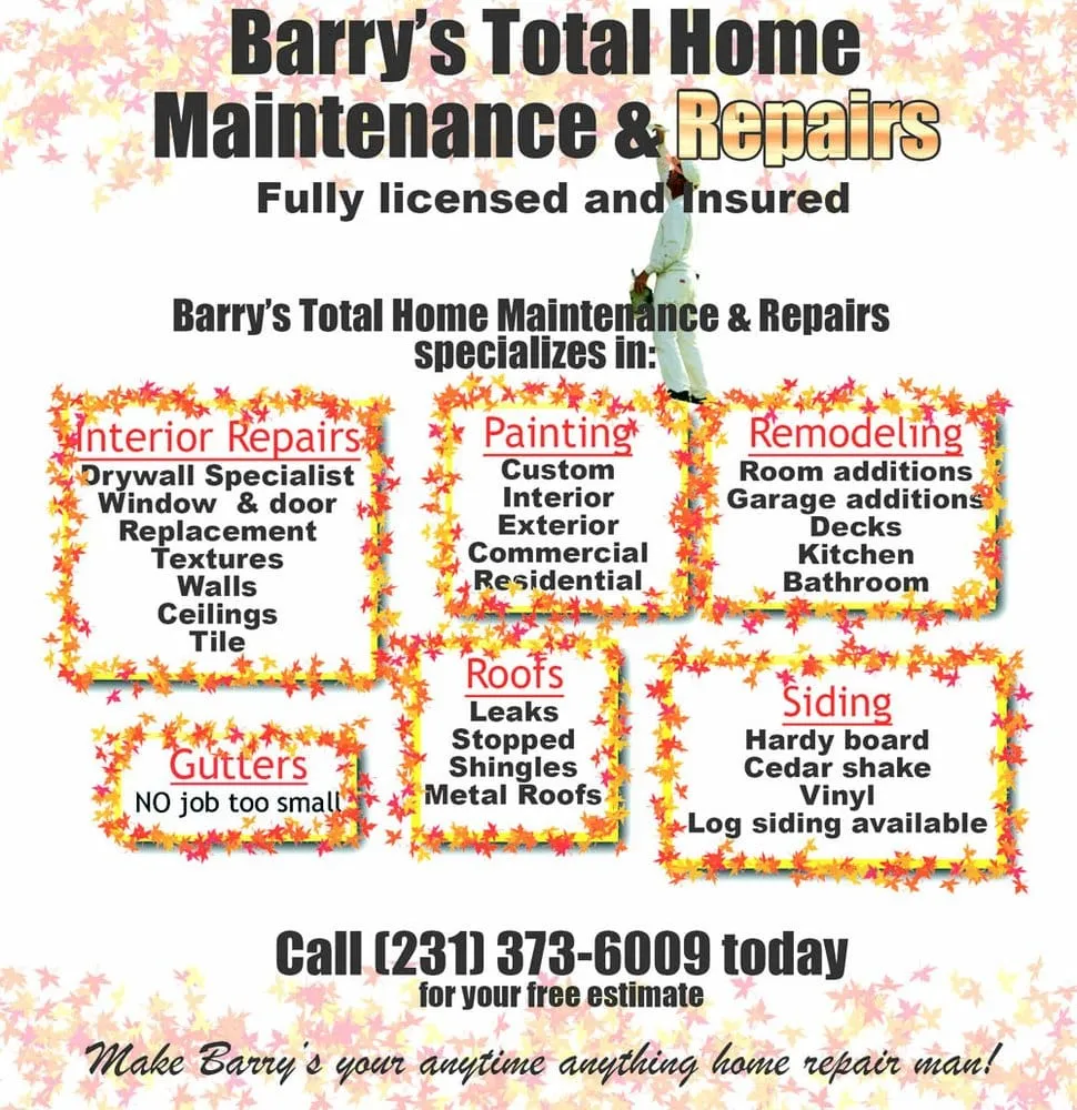 Slide of Barry's Total Home Maintenance & Repairs