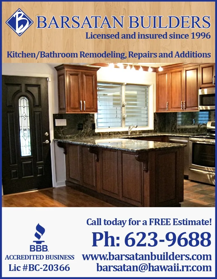 Trusted residential roofing service experts serving Mililani, HI - Barsatan Builders