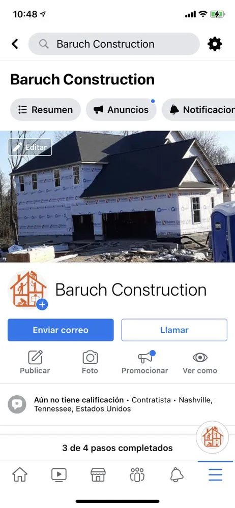 Slide of Baruch Construction