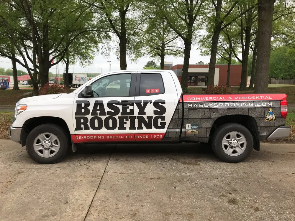 Slide of Basey's Roofing