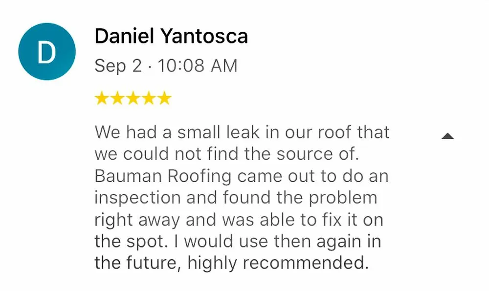 Slide of Bauman Roofing & Restoration