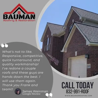 Bauman Roofing & Restoration Logo