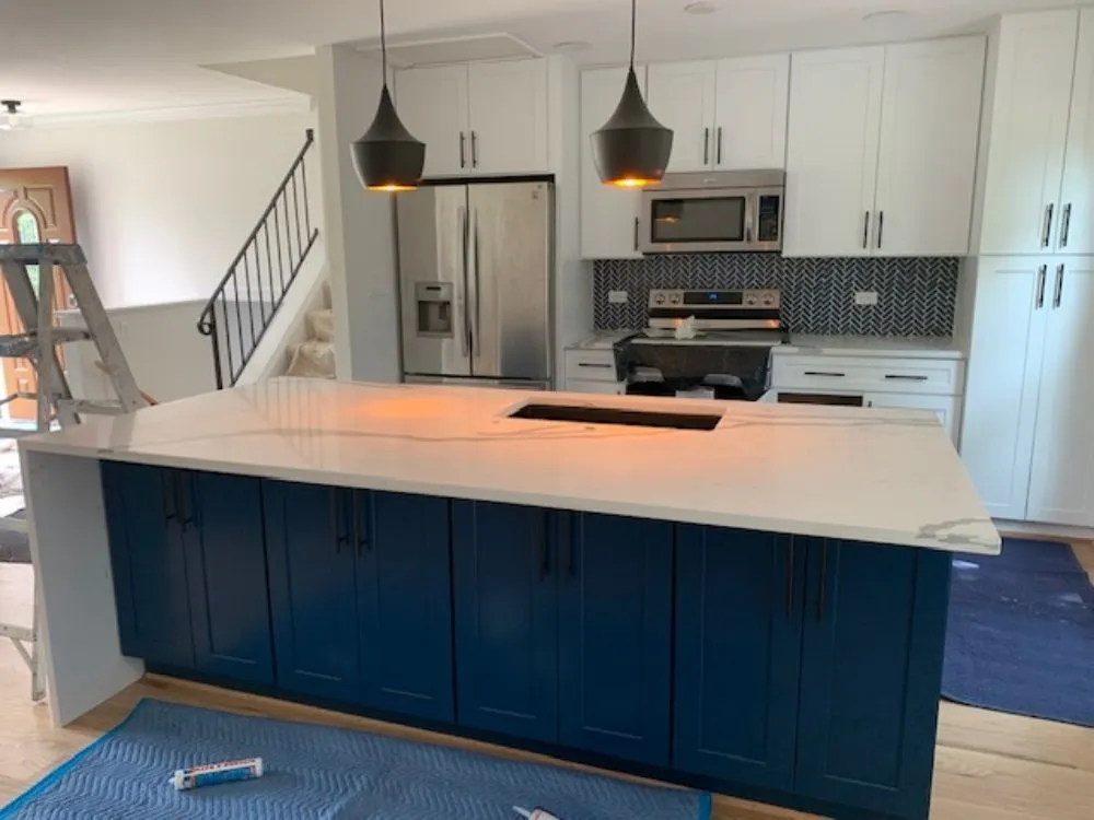 Slide of Bay Bridge Construction