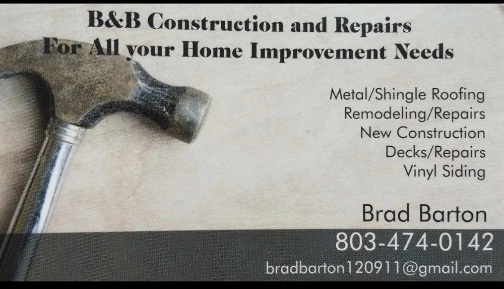 Local roof installation in Warrenville, SC by B&B Construction and Repairs