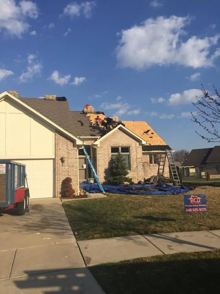 Professional shingle roofing service in St. Clair Shores, MI by BCD Roofing
