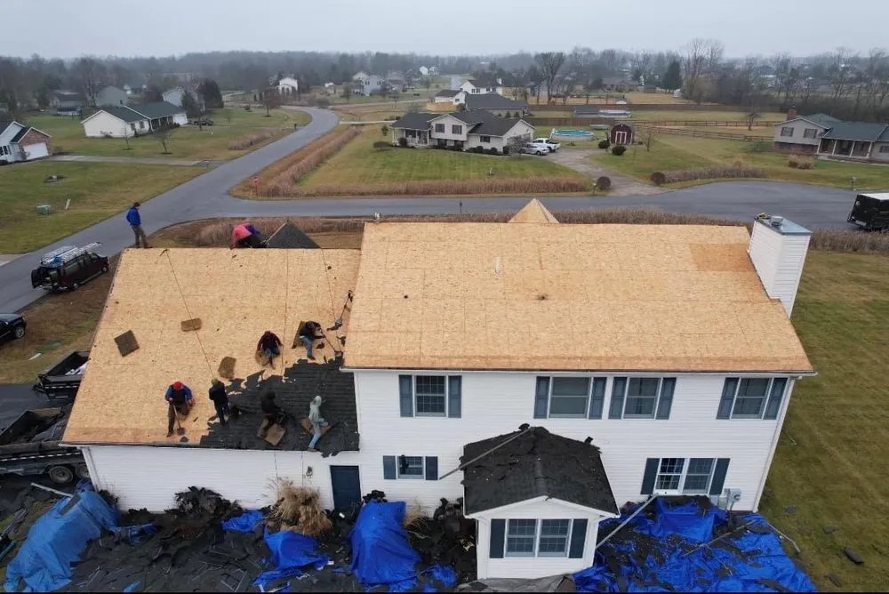 Emergency roof repair in Medway, OH by BCS Roofing & Solar