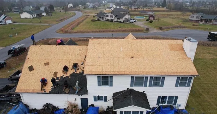Professional shingle roofing service in Medway, OH by BCS Roofing & Solar