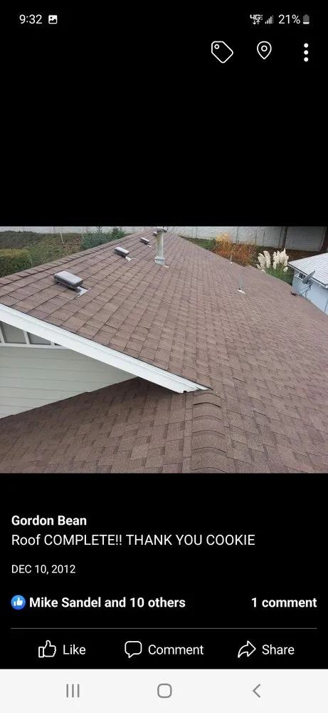 Slide of Beans Roofing