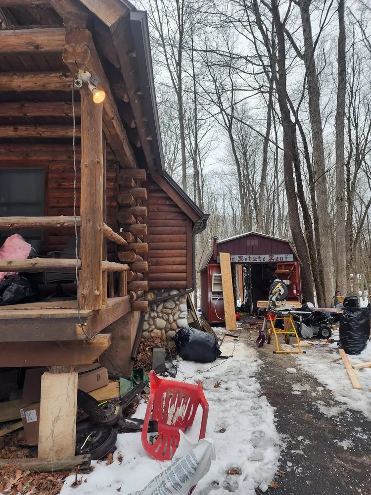 Emergency roof installation in Sciota, PA by Bear & Sesame