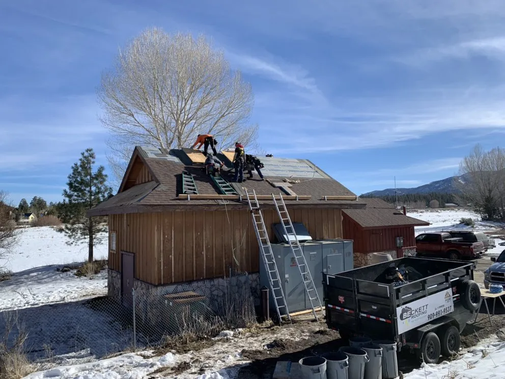 Slide of Beckett Roofing
