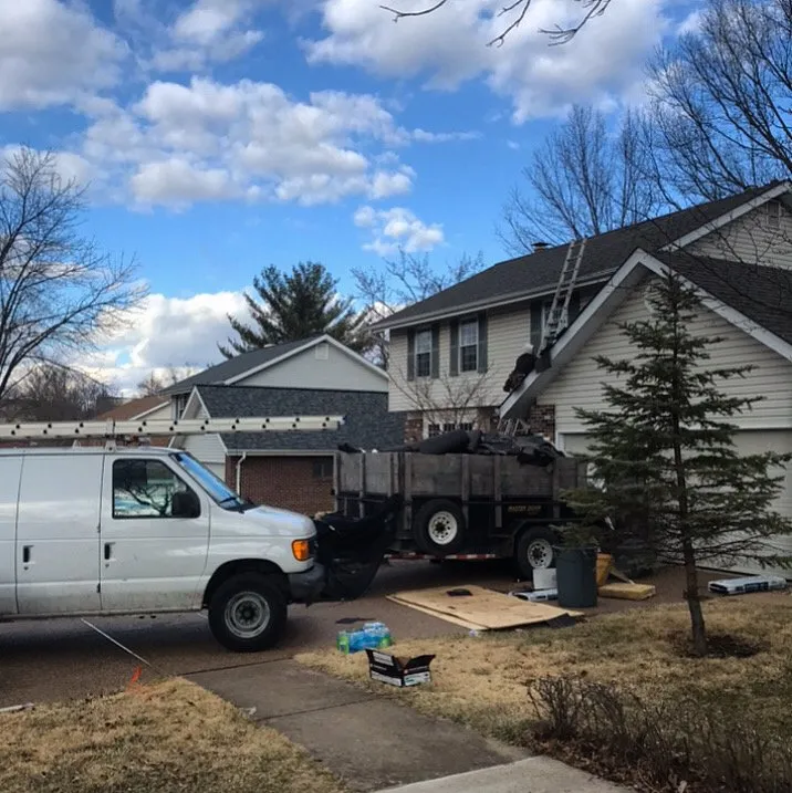 Local shingle roofing service near you in Ofallon, MO by Bedrock Construction