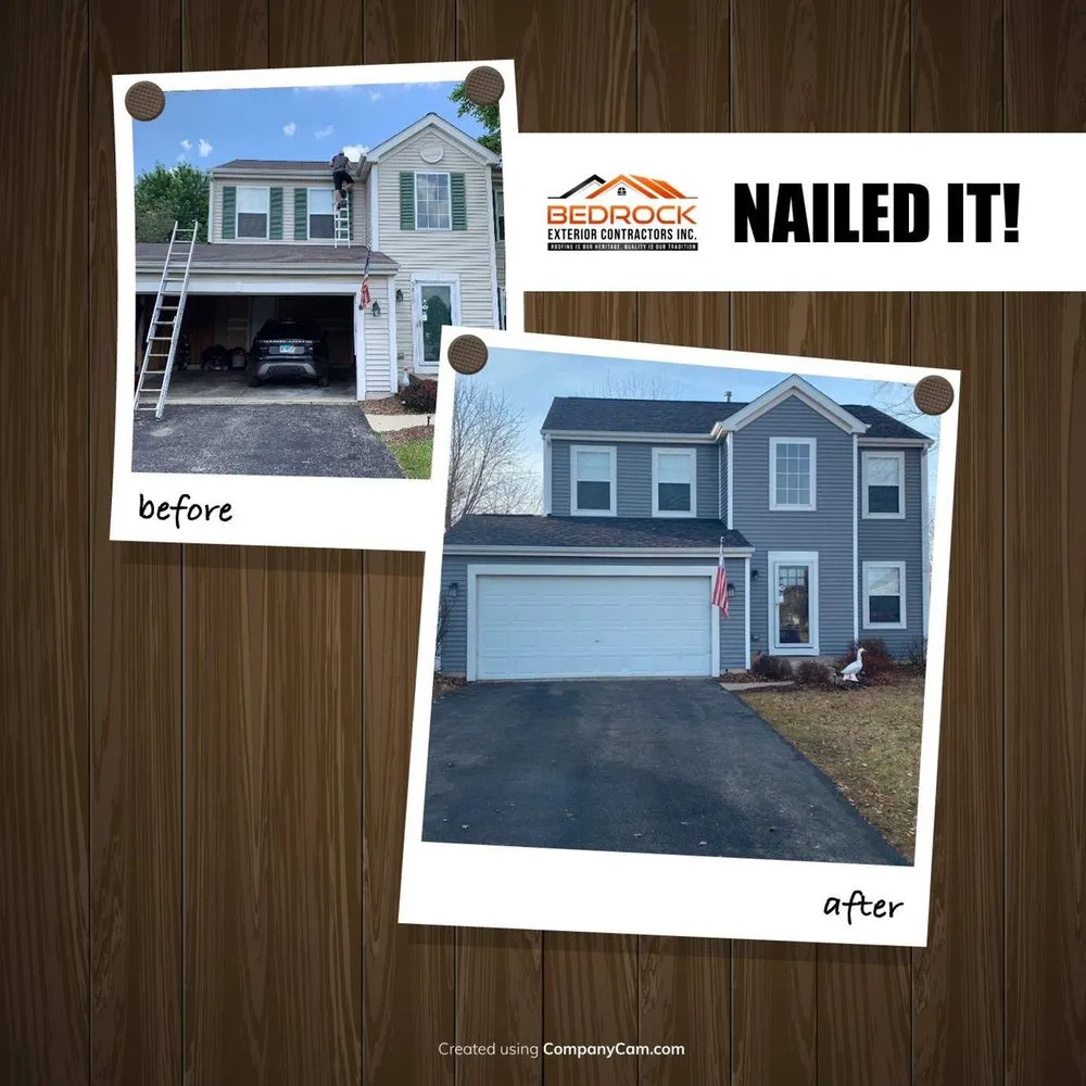 Professional flat roof repair after storm damage across Holbart, IN - Bedrock Exterior Contractors Inc